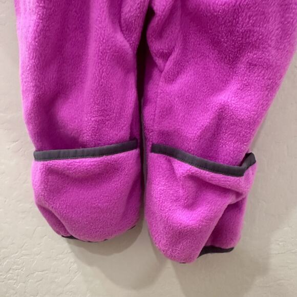 Columbia Hot Pink Fleece Bear Hooded Bunting - Picture 9 of 10